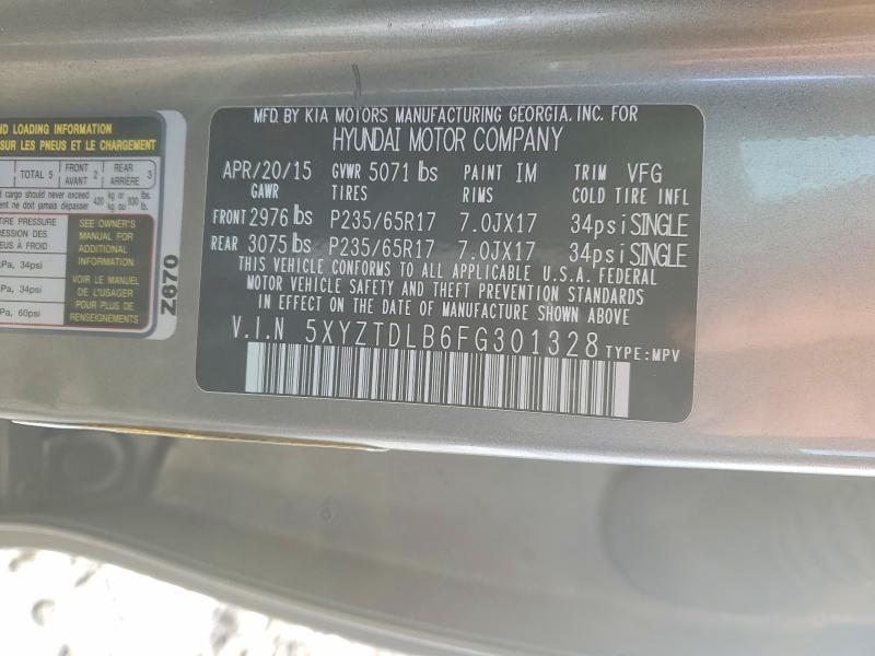 Auction sale of the 2015 Hyundai Santa Fe Sport, vin: 5XYZTDLB6FG301328, lot number: 76718525