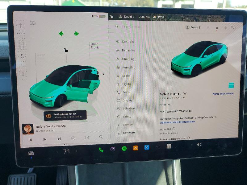 Продажа на аукционе авто 2026 Tesla Model Y, vin: 7SAYGDED1TA465846, номер лота: 76768825