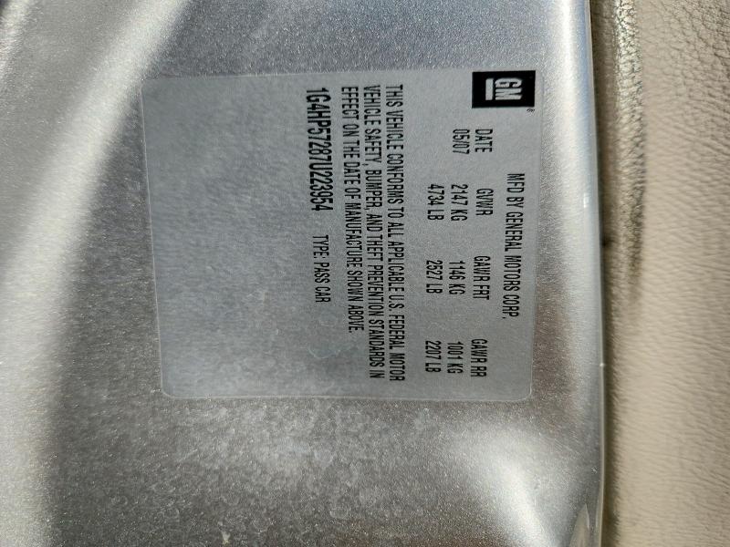 76216605 :رقم المزاد ، 1G4HP57287U223954 vin ، 2007 Buick Lucerne مزاد بيع