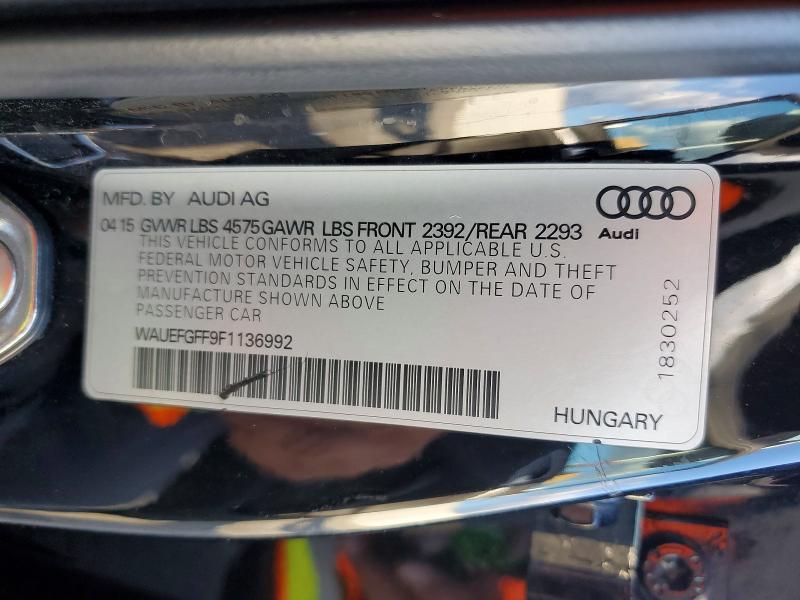 2015 Audi A3 მანქანა იყიდება აუქციონზე, vin: WAUEFGFF9F1136992, აუქციონის ნომერი: 77905955