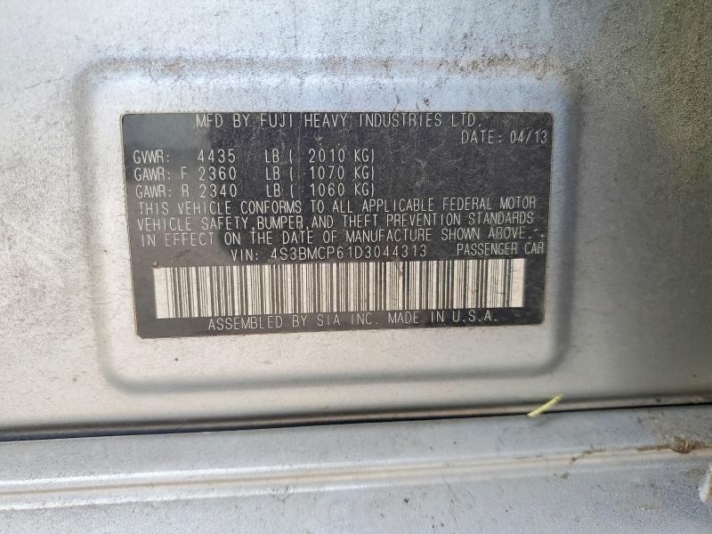 76169925 :رقم المزاد ، 4S3BMCP61D3044313 vin ، 2013 Subaru Legacy مزاد بيع