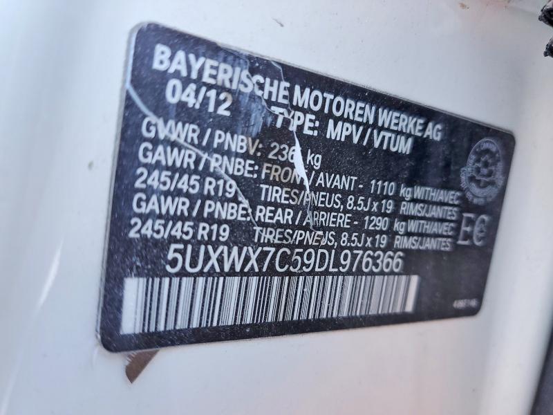 Продаж на аукціоні авто 2013 Bmw X3, vin: 5UXWX7C59DL976366, номер лоту: 78160875