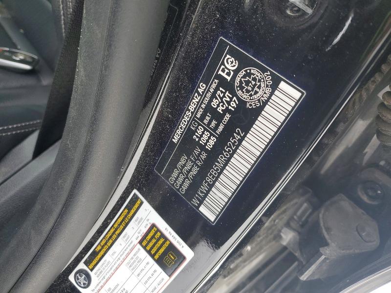 Aukcja sprzedaży 2021 Mercedes-benz C, vin: W1KWF8EB5MR652542, numer aukcji: 79077565