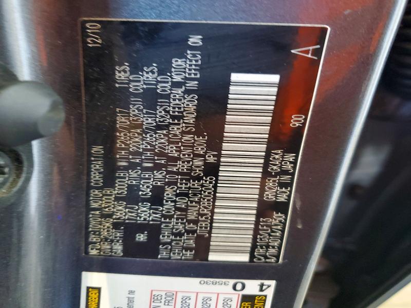 Aukcja sprzedaży 2011 Toyota 4runner, vin: JTEBU5JR2B5050455, numer aukcji: 77359265