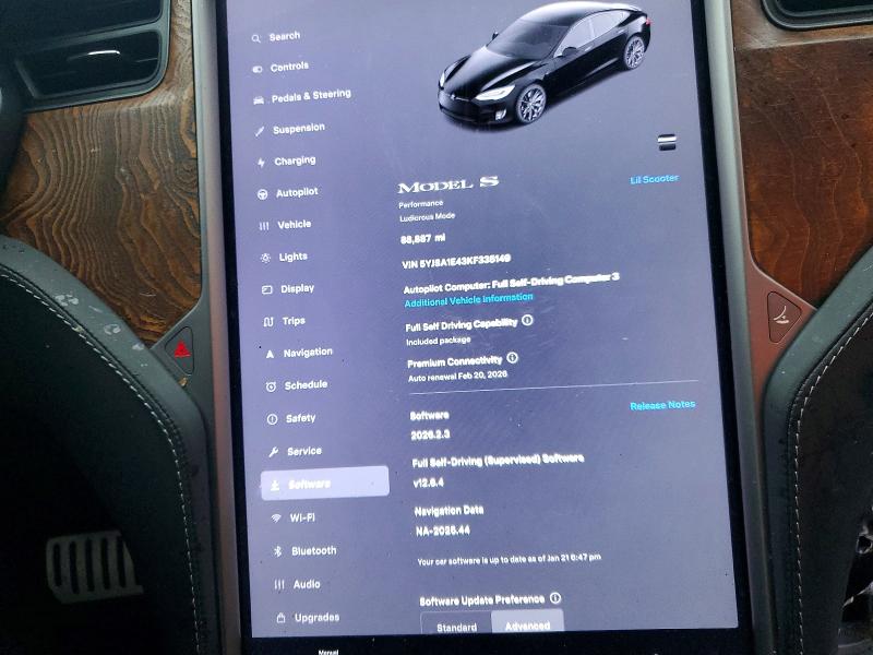 Продажа на аукционе авто 2019 Tesla Model S, vin: 5YJSA1E43KF335149, номер лота: 78643435