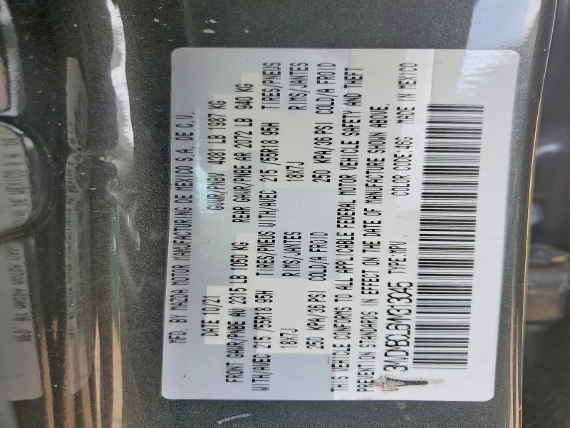 79332695 :رقم المزاد ، 3MVDMBCL6MM313045 vin ، 2021 Mazda Cx-30 مزاد بيع