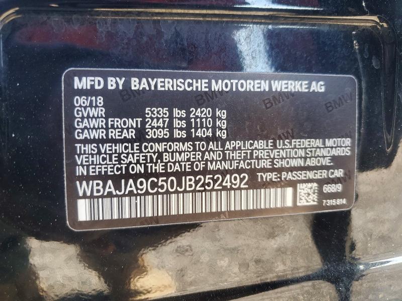 Aukcja sprzedaży 2018 Bmw Motorrad 530e, vin: WBAJA9C50JB252492, numer aukcji: 78561755