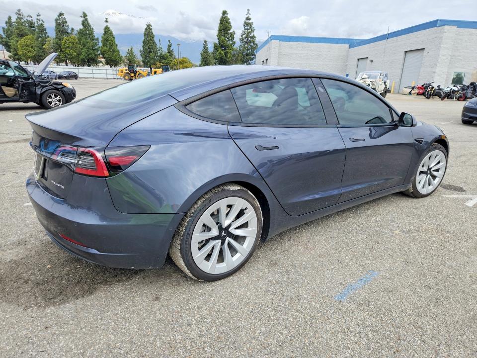 2022 Tesla Model 3 მანქანა იყიდება აუქციონზე, vin: 5YJ3E1EB0NF228152, აუქციონის ნომერი: 78482885