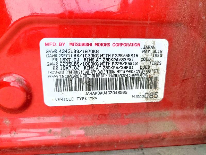 Продаж на аукціоні авто 2016 Mitsubishi Outlander Sport, vin: JA4AP3AU4GZ048569, номер лоту: 77139935