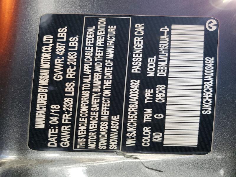 Aukcja sprzedaży 2018 Infiniti Qx30, vin: SJKCH5CR8JA003492, numer aukcji: 77380555