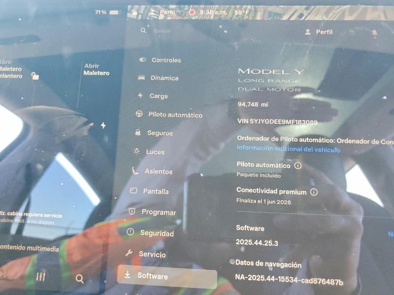 Aukcja sprzedaży 2021 Tesla Model Y, vin: 5YJYGDEE9MF183089, numer aukcji: 73548425
