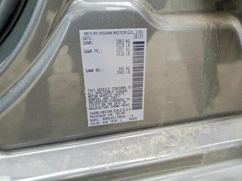 76873785 :رقم المزاد ، 1N4BL4BV1RN342515 vin ، 2024 Nissan Altima مزاد بيع