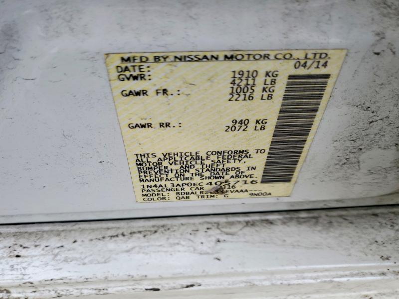 Aukcja sprzedaży 2014 Niss Altima, vin: 1N4AL3AP0EC405716, numer aukcji: 77969735