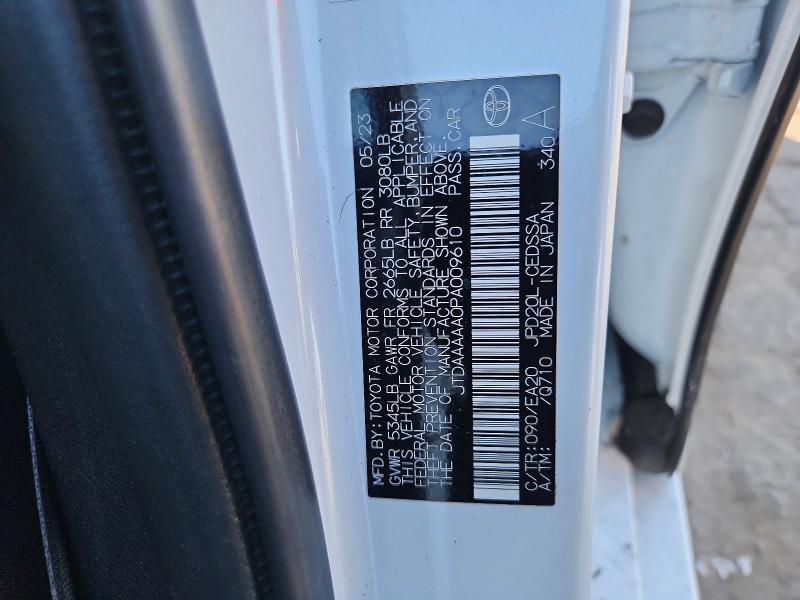 Продаж на аукціоні авто 2023 Toyota Mirai, vin: JTDAAAAA0PA009610, номер лоту: 98121215