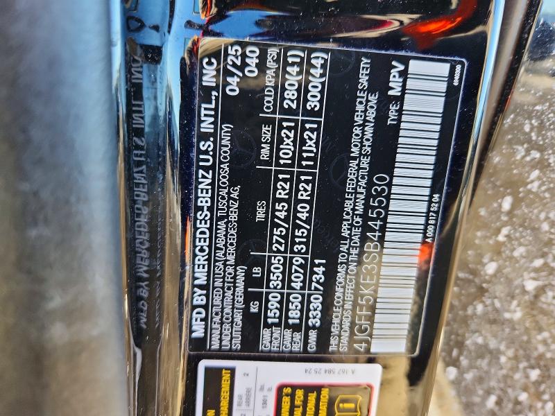 75729125 :رقم المزاد ، 4JGFF5KE3SB445530 vin ، 2025 Mercedes-benz Gls 450 4m مزاد بيع