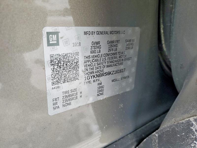 Aukcja sprzedaży 2019 Cadillac Xt5, vin: 1GYKNBRS6KZ161617, numer aukcji: 75951385