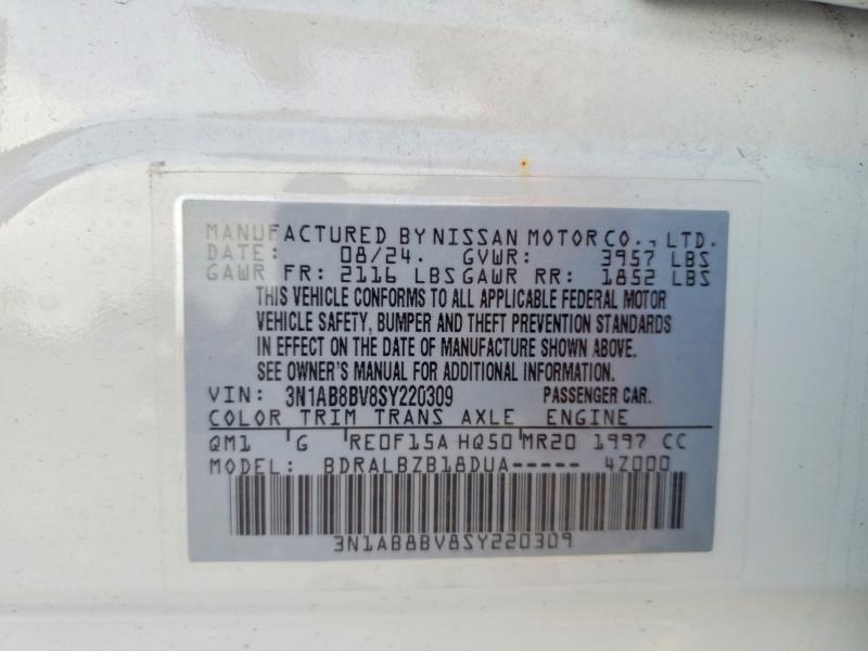 Aukcja sprzedaży 2025 Nissan Sentra, vin: 3N1AB8BV8SY220309, numer aukcji: 75767995