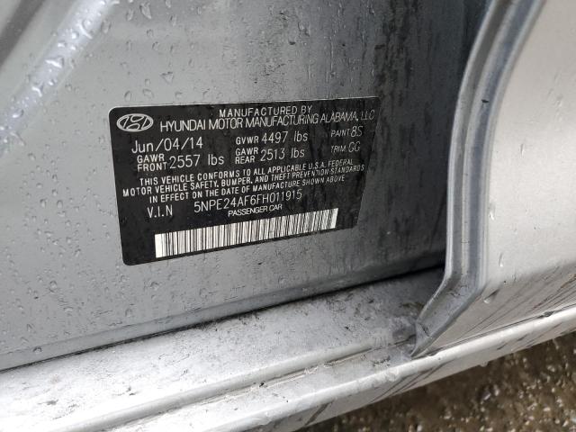 Aukcja sprzedaży 2015 Hyundai Sonata Se, vin: 5NPE24AF6FH011915, numer aukcji: 45320824