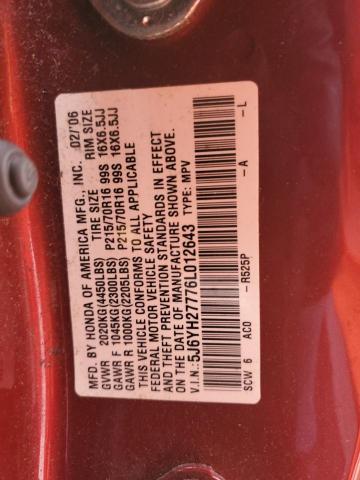 Aukcja sprzedaży 2006 Honda Element Ex, vin: 5J6YH27776L012643, numer aukcji: 45084294