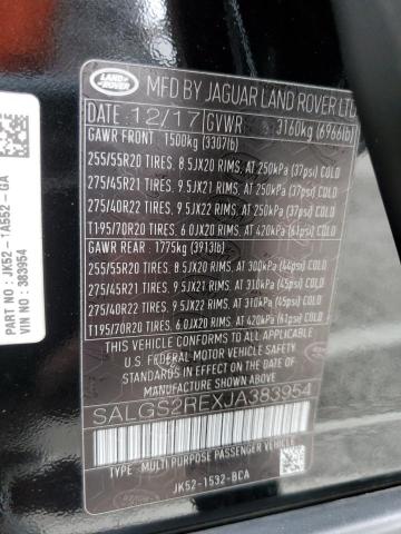 Aukcja sprzedaży 2018 Land Rover Range Rover Supercharged, vin: SALGS2REXJA383954, numer aukcji: 45352734
