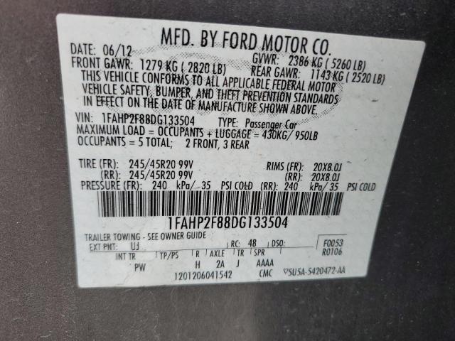 Продаж на аукціоні авто 2013 Ford Taurus Limited, vin: 1FAHP2F88DG133504, номер лоту: 48049354