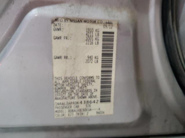 45112964 :رقم المزاد ، 1N4AL3AP4DN438642 vin ، 2013 Nissan Altima 2.5 مزاد بيع