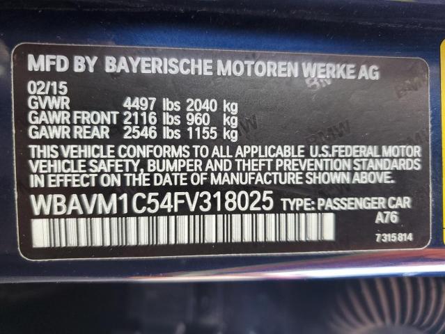 Aukcja sprzedaży 2015 Bmw X1 Sdrive28i, vin: WBAVM1C54FV318025, numer aukcji: 48872634