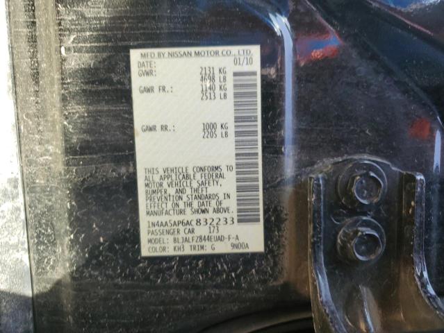 Продаж на аукціоні авто 2010 Nissan Maxima S, vin: 1N4AA5AP6AC832233, номер лоту: 47577484