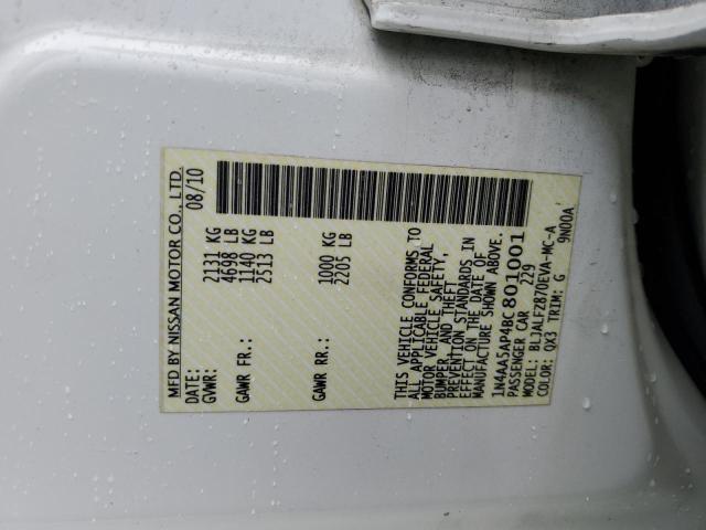 Aukcja sprzedaży 2011 Nissan Maxima S, vin: 1N4AA5AP4BC801001, numer aukcji: 45366894