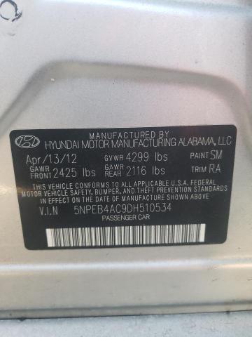 Продажа на аукционе авто 2013 Hyundai Sonata Gls, vin: 5NPEB4AC9DH510534, номер лота: 45459804