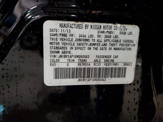 Aukcja sprzedaży 2014 Infiniti Q70 3.7, vin: JN1BY1AP1EM260042, numer aukcji: 45240044