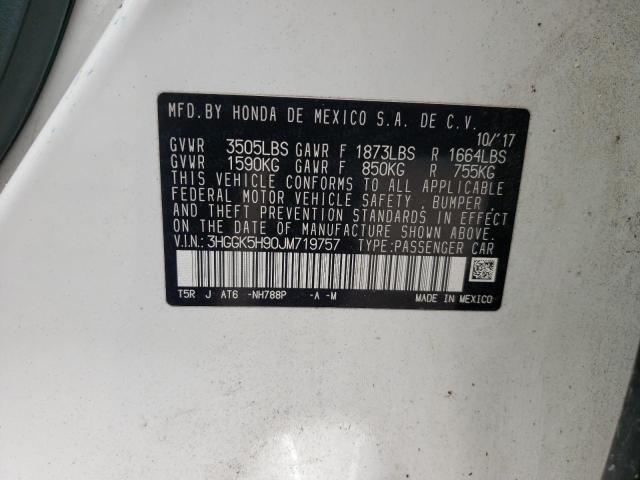 Aukcja sprzedaży 2018 Honda Fit Ex, vin: 3HGGK5H90JM719757, numer aukcji: 45112934