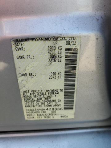 2013 Nissan Altima 2.5 მანქანა იყიდება აუქციონზე, vin: 1N4AL3AP4DN428886, აუქციონის ნომერი: 48750844