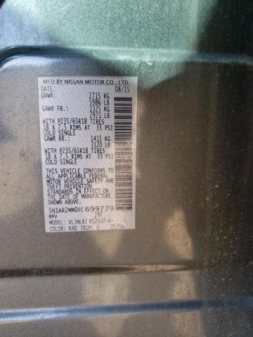 Продажа на аукционе авто 2015 Nissan Pathfinder S, vin: 5N1AR2MM0FC699779, номер лота: 45194644