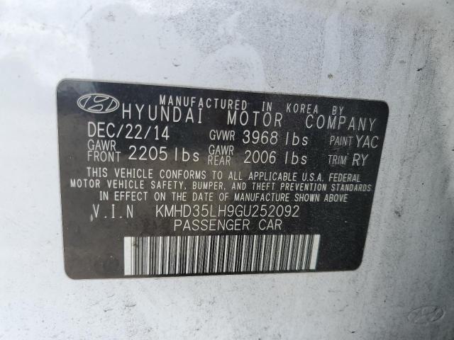 2016 Hyundai Elantra Gt მანქანა იყიდება აუქციონზე, vin: KMHD35LH9GU252092, აუქციონის ნომერი: 46044544