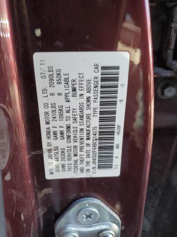 Aukcja sprzedaży 2011 Acura Tsx, vin: JH4CU2F6XBC014075, numer aukcji: 46021104