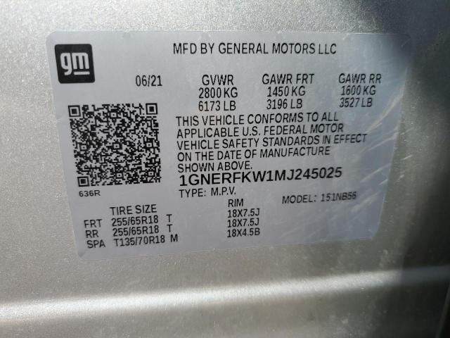2021 Chevrolet Traverse Ls მანქანა იყიდება აუქციონზე, vin: 1GNERFKW1MJ245025, აუქციონის ნომერი: 46448114