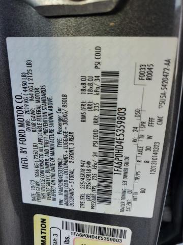 47931454 :رقم المزاد ، 1FA6P0HD4E5359803 vin ، 2014 Ford Fusion Se مزاد بيع