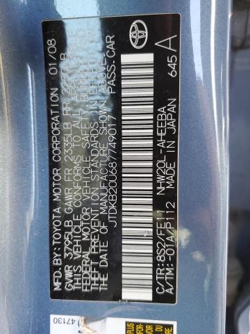 Продажа на аукционе авто 2008 Toyota Prius, vin: JTDKB20U687749017, номер лота: 46414414
