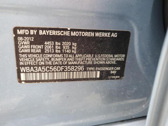 45279374 :رقم المزاد ، WBA3A5C56DF358296 vin ، 2013 Bmw 328 I مزاد بيع
