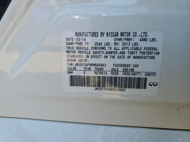 Aukcja sprzedaży 2019 Infiniti Q50 Luxe, vin: JN1EV7AP9KM540943, numer aukcji: 48875794