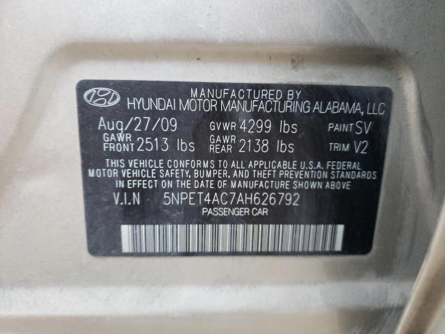 Aukcja sprzedaży 2010 Hyundai Sonata Gls, vin: 5NPET4AC7AH626792, numer aukcji: 44947874