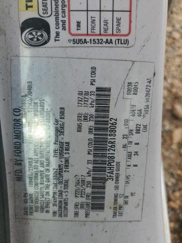 Aukcja sprzedaży 2006 Ford Fusion Sel, vin: 3FAHP08126R188062, numer aukcji: 45553924