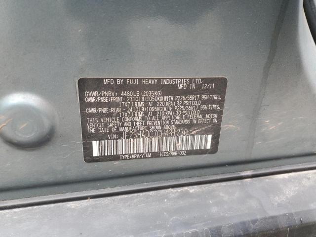 Продаж на аукціоні авто 2012 Subaru Forester 2.5x Premium, vin: JF2SHADC7CH431230, номер лоту: 47522184