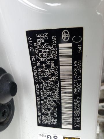 Aukcja sprzedaży 2020 Toyota Corolla Le, vin: JTDEPRAE5LJ002275, numer aukcji: 45374174