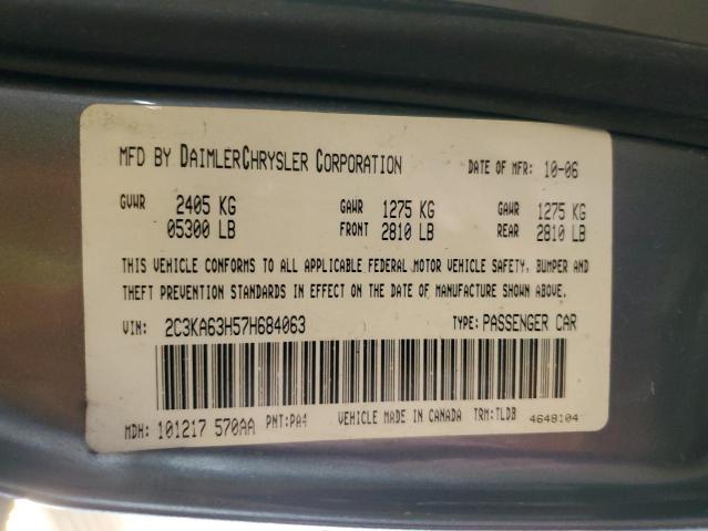 Aukcja sprzedaży 2007 Chrysler 300c, vin: 2C3KA63H57H684063, numer aukcji: 45439104