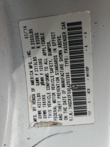 Aukcja sprzedaży 2014 Honda Accord Spo, vin: 1HGCR2F58EA290380, numer aukcji: 45521064