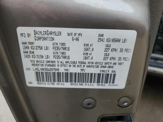 Продаж на аукціоні авто 2006 Jeep Liberty Sport, vin: 1J4GL48K86W287848, номер лоту: 45433844