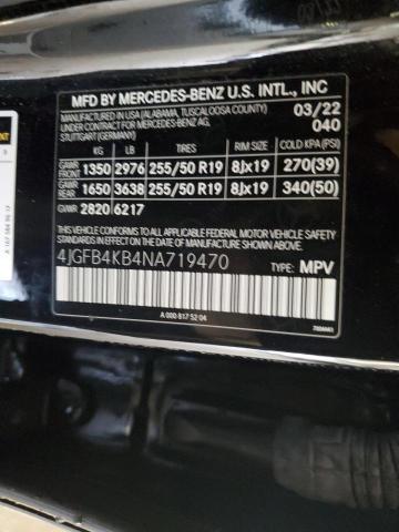 Aukcja sprzedaży 2022 Mercedes-benz Gle 350 4matic, vin: 4JGFB4KB4NA719470, numer aukcji: 45436404
