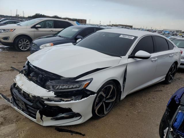 79057503 :رقم المزاد ، 1HGCV1F38JA153762 vin ، 2018 Honda Accord Sport مزاد بيع